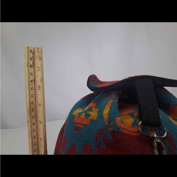 Pendleton Mini Backpack Tribal Wool Pattern Boho Southwestern Bag - Picture 7 of 8